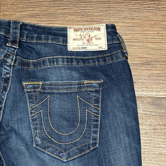 True Religion Women's Studded Skinny Jeans - Dark Blue - Picture 4 of 11